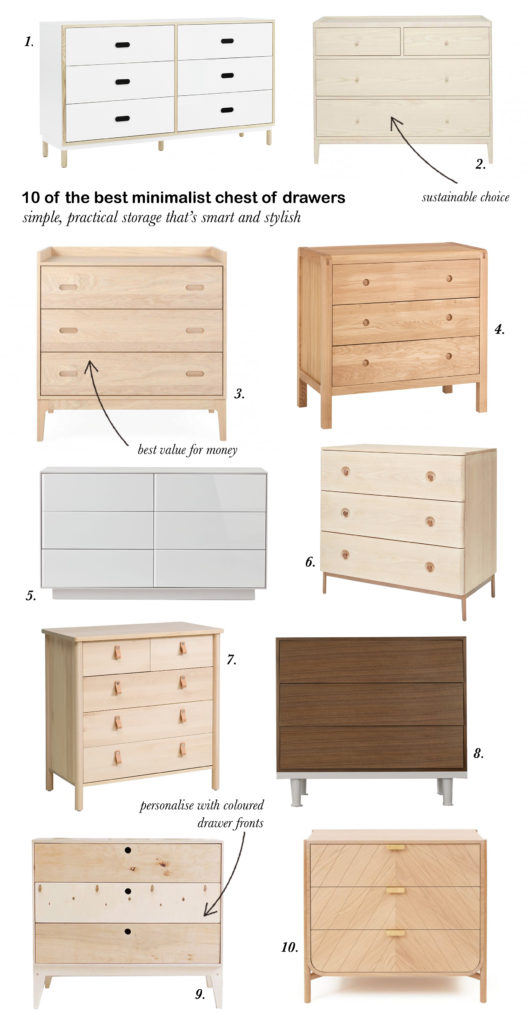 10 of the best minimalist chest of drawer - cate st hill